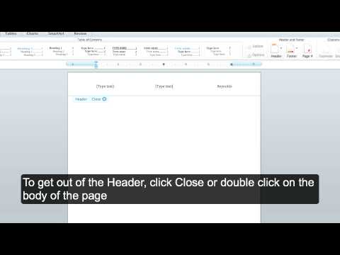 how to insert a running head into word on a mac